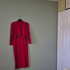 Elegant Red Women's Dress